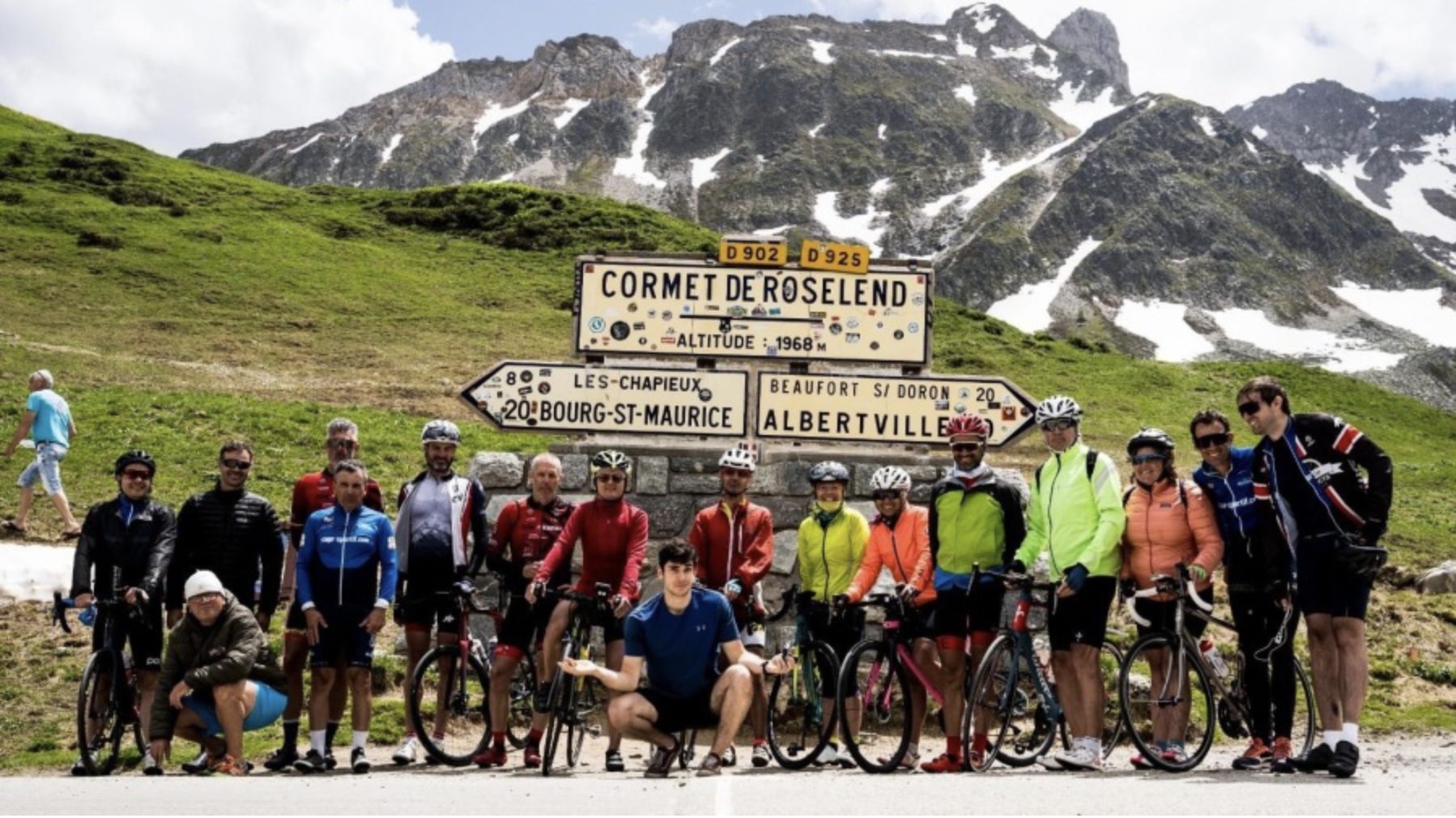 Groupe cyclo au Cormet de Roselend